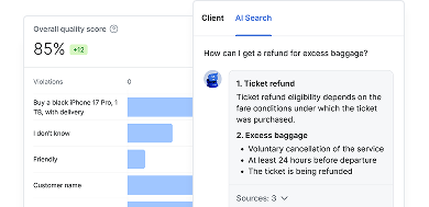 AI Copilot interface in Flomni CS